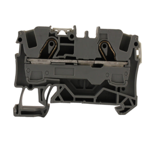 Morsetto passante grigio 1 piano 2 conduttori 6 mmq Wago