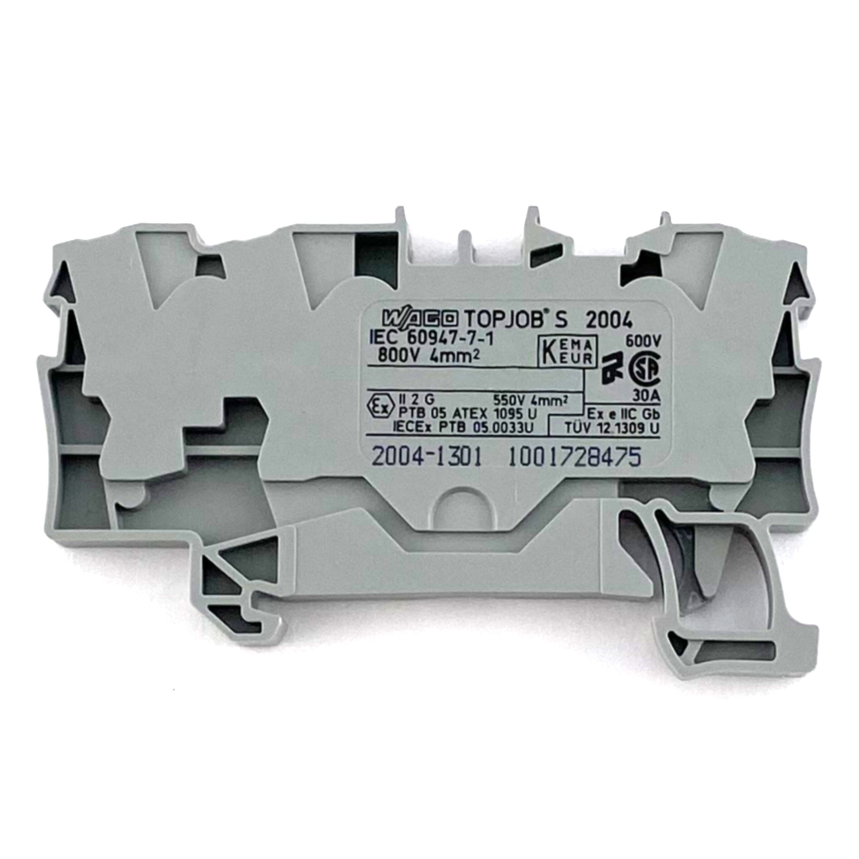 Morsetto passante grigio 4,0mmw. Wago