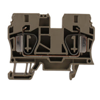 Morsetto passante beige 10MMQ 1 piano 2 conduttori Weidmuller