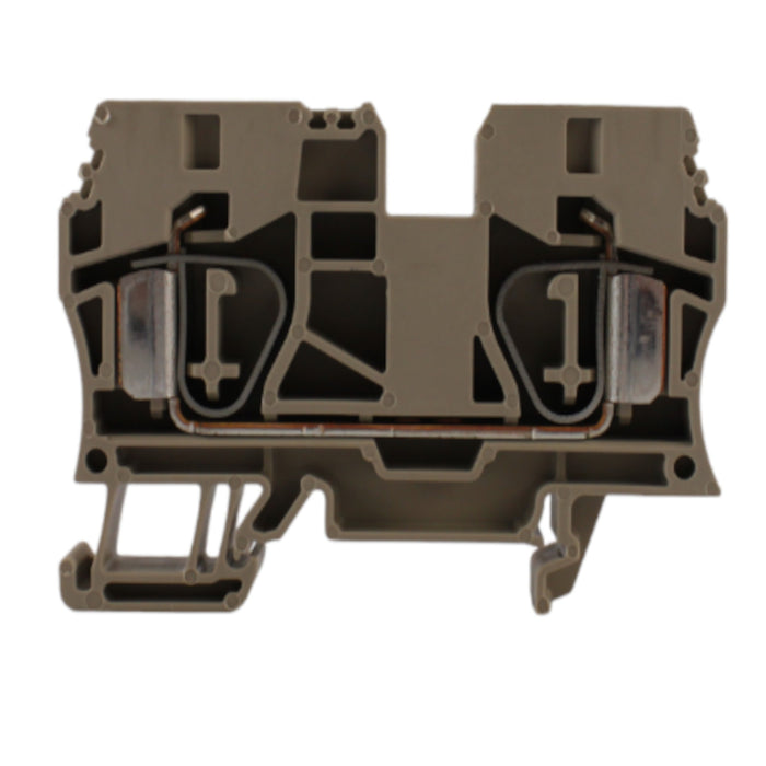 Morsetto passante beige 10MMQ 1 piano 2 conduttori Weidmuller