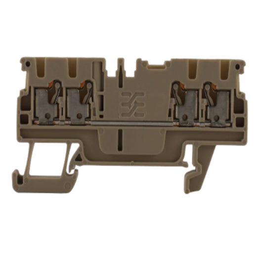 Morsetto passante beige 1 piano 1,5 mmq 4 conduttori Weidmuller