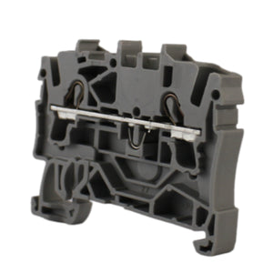 Morsettiera passante grigia 24A 2,5mmq 1 piano 2 vie Wago