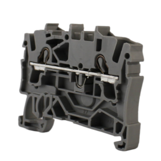 Morsettiera passante grigia 24A 2,5mmq 1 piano 2 vie Wago