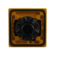 Maniglia rossa/gialla, lucchetto e fissaggio a ghiera ABB