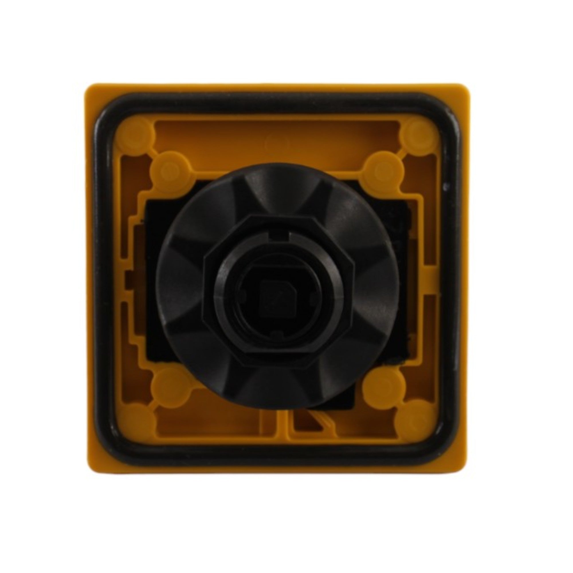 Maniglia rossa/gialla, lucchetto e fissaggio a ghiera ABB