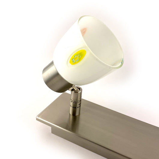 Stecca 2 faretti con vetro max 2X50W GU10 Aleyay