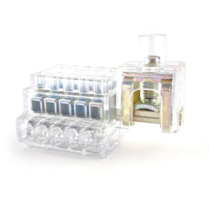 Morsetto derivatore 11 vie/ 1x35 mmq.+ 10 vie 1 poli terra Cembre