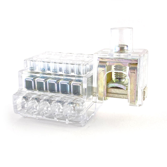 Morsetto derivatore 11 vie/ 1x35 mmq.+ 10 vie 1 poli terra Cembre