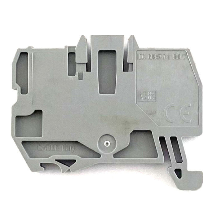 Morsetto a molla 2,5mmq. Grigio Cabur