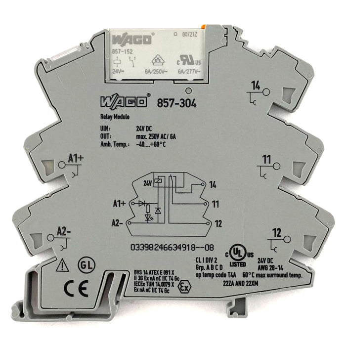 Relè statico 1 vie 6A+ 24VDC Wago