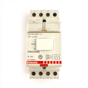 Relè monostabile 2NO+2NC 16A 24V Bticino