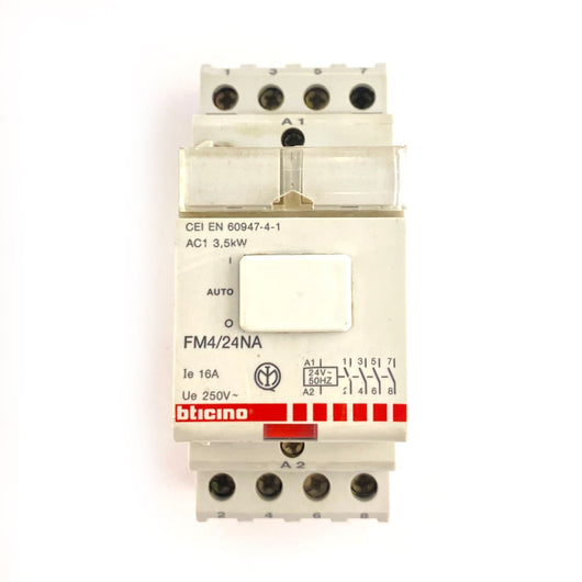 Relè monostabile 2NO+2NC 16A 24V Bticino