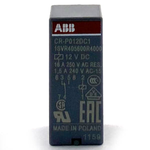 Relè deviatore 12 VDC/16A 2 vie 1 polo Abb