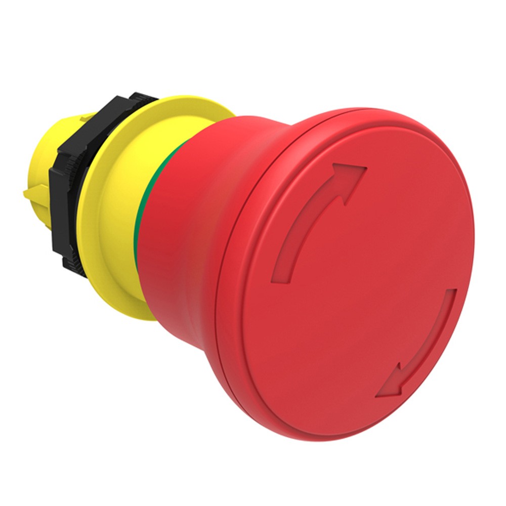 Pulsante a fungo rosso conforme iso 13850 Lovato