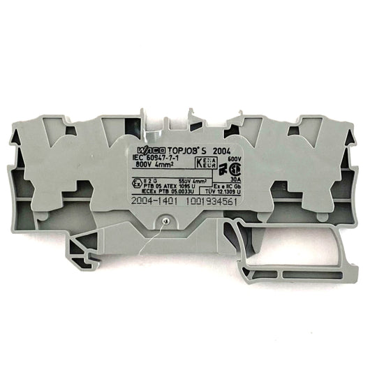 Morsetto passante grigio 4,0mmq. Wago