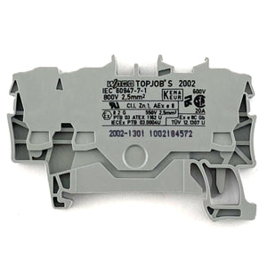 Morsetto passante grigio 2,5 mmq. Wago