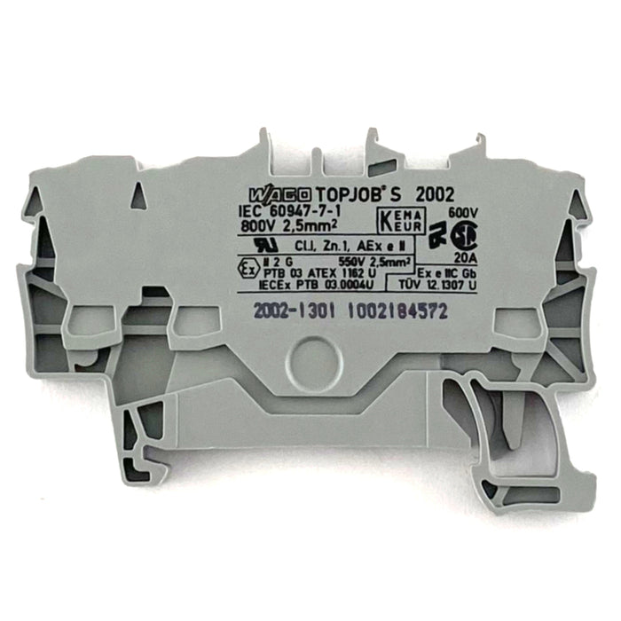 Morsetto passante grigio 2,5 mmq. Wago