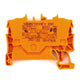 Morsetto passante arancio 2,5mmq. Wago