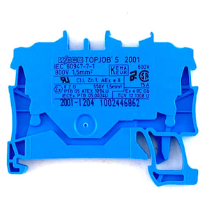 Morsetto passante blu 1,5 mmq. Wago