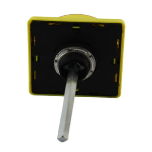 Maniglia 67 X 67 giallo/rosso 1-0-2 lucchettabile (adatto a serie commutatori a camme Phoenix 12, 16, 20) Giovenzana