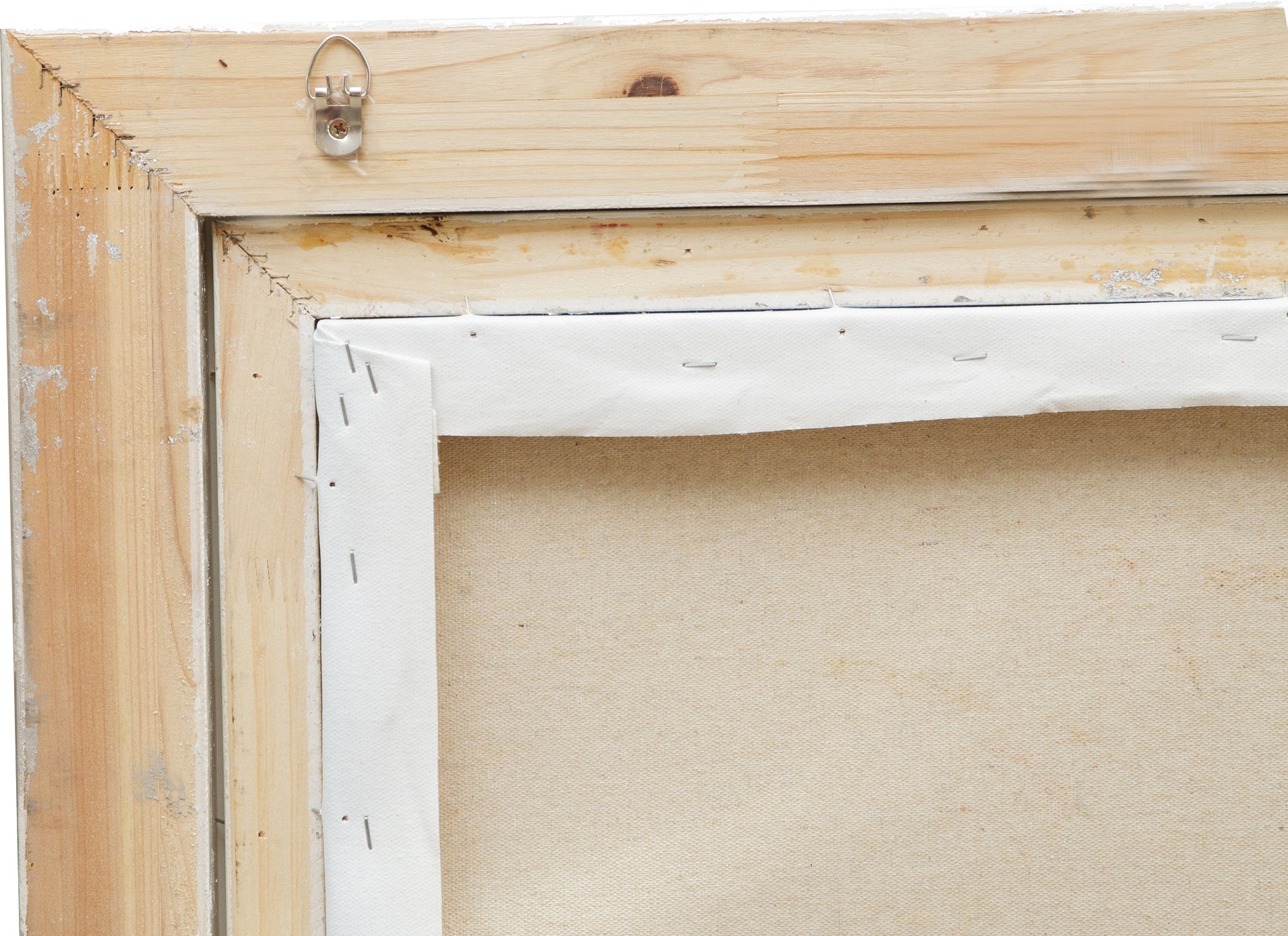 Biscottini Dipinto a mano olio su tela con cornice in legno finitura foglia argento