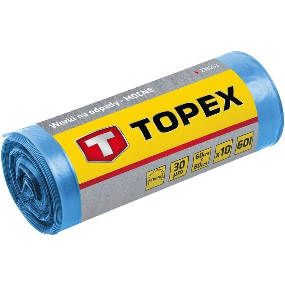 Topex 23b258 sacchi per rifiuti i pesanti molto forti 120 l blu