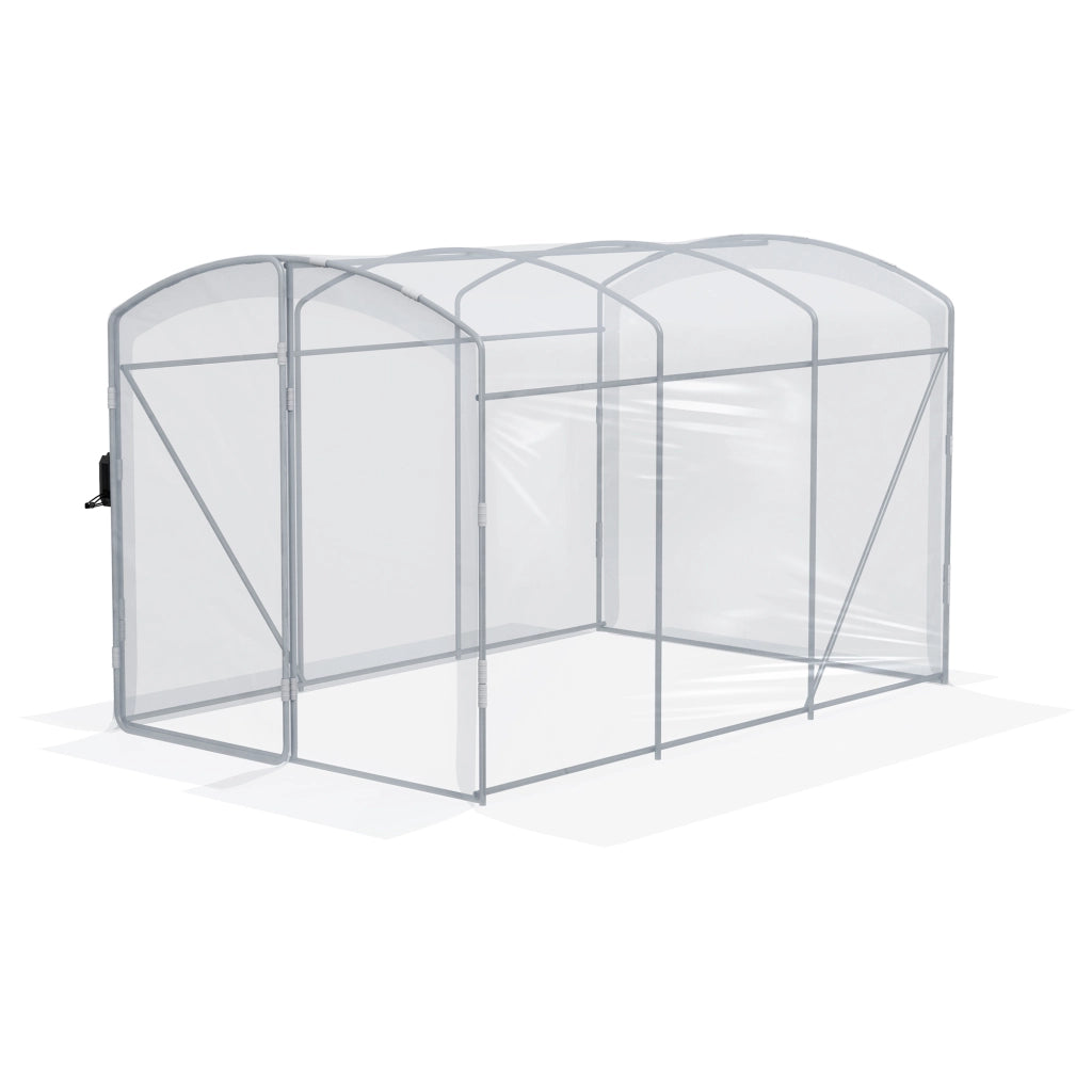 Serra Tunnel Camminabile ¨C Zephmum ¨C Grigio Trasparente Acciaio 3x2x2m