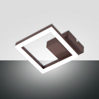 APPLIQUE DA PARETE A LED 11W LUCE CALDA 3000K 1080LM CORTEN SERIE BARD FABAS