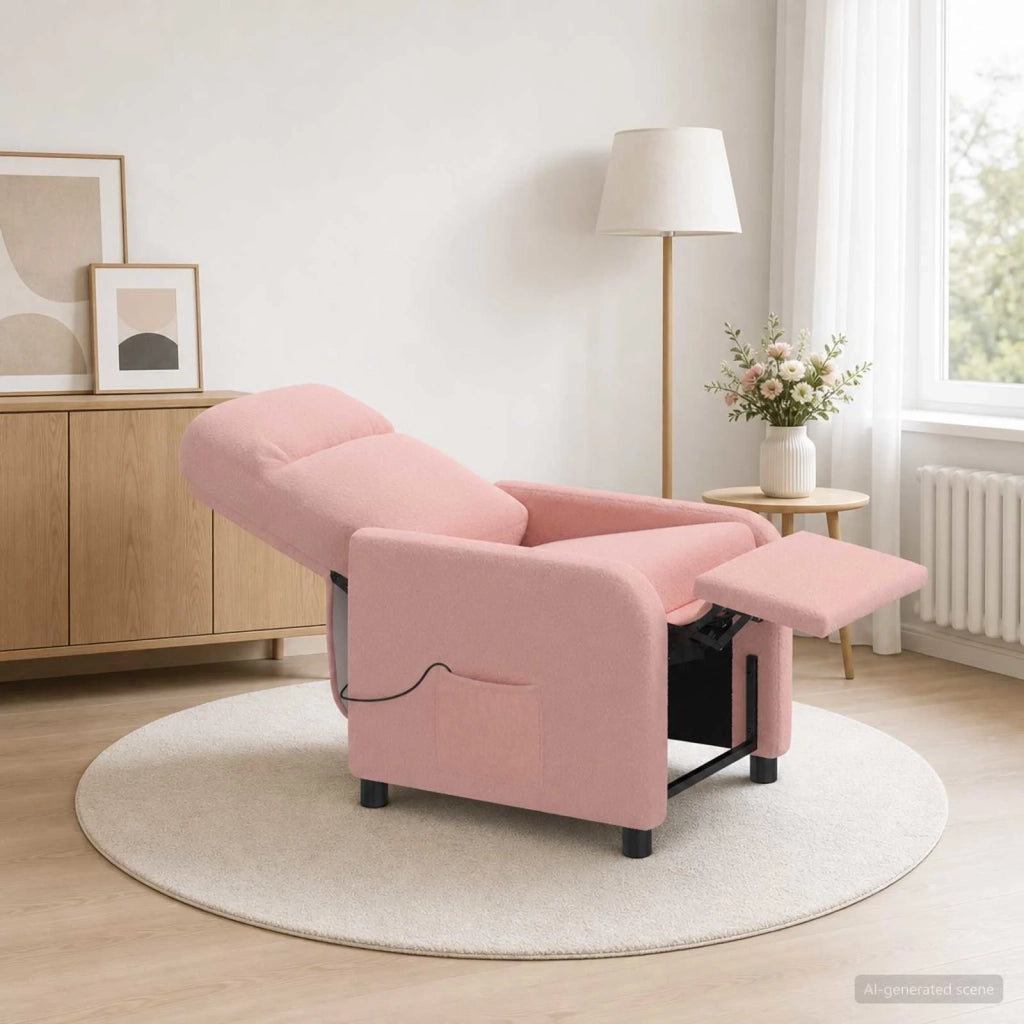 Divano Sedia-Poltrona Massaggiante Rosa Boucl¨¦