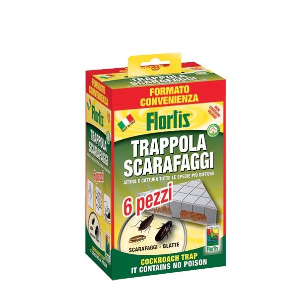 TRAPPOLA SCARAFAGGI  BLATTE TRIANGOLI  6 PEZZI