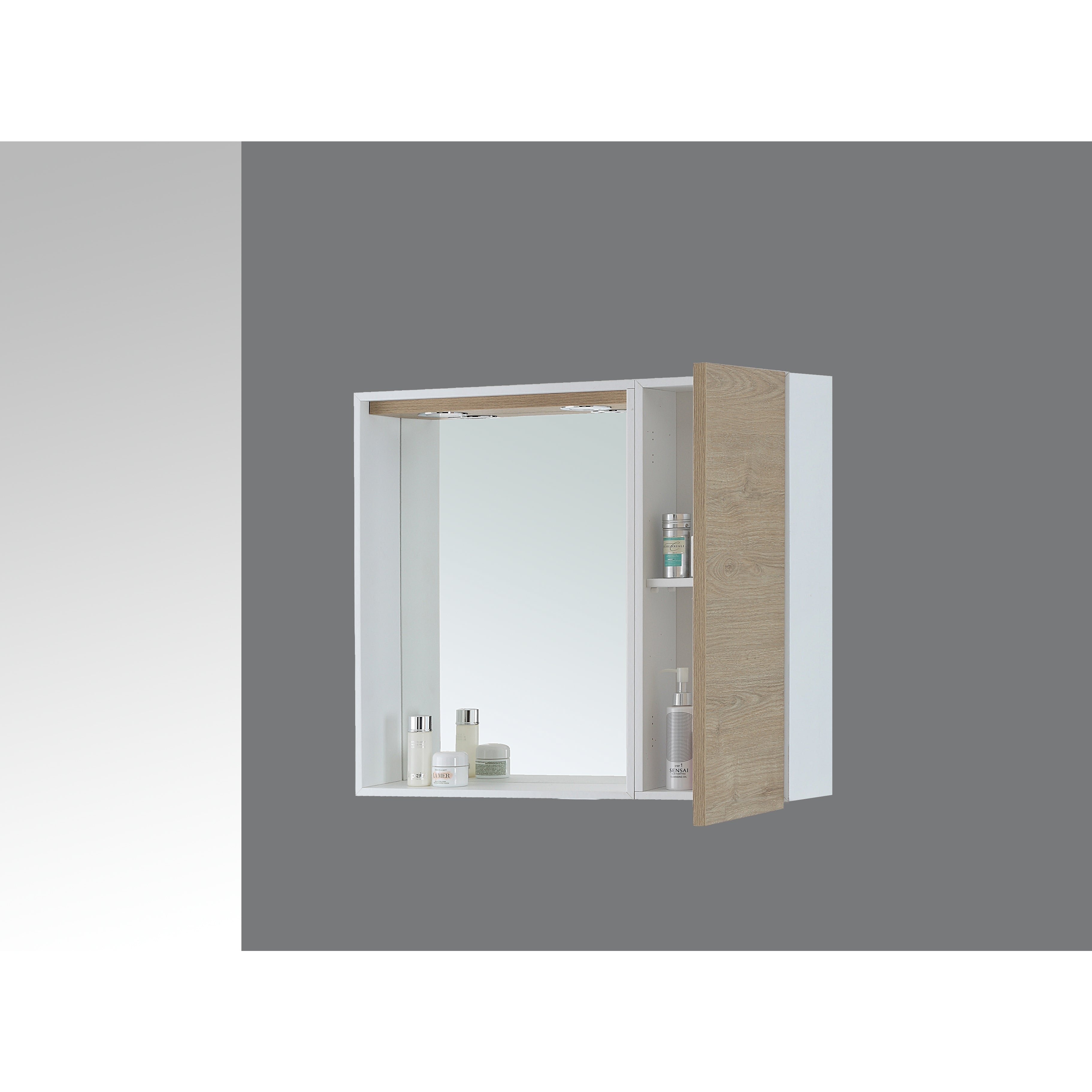 SPECCHIERA 67X16XH60CM CON 1 ANTA ROVERE DOLOMITE.