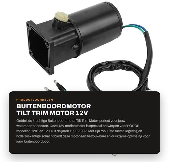 Motore di bordo tilte trim 12V - Alta qualità sostituzione - Formato compatto - Ideale per applicazioni marine