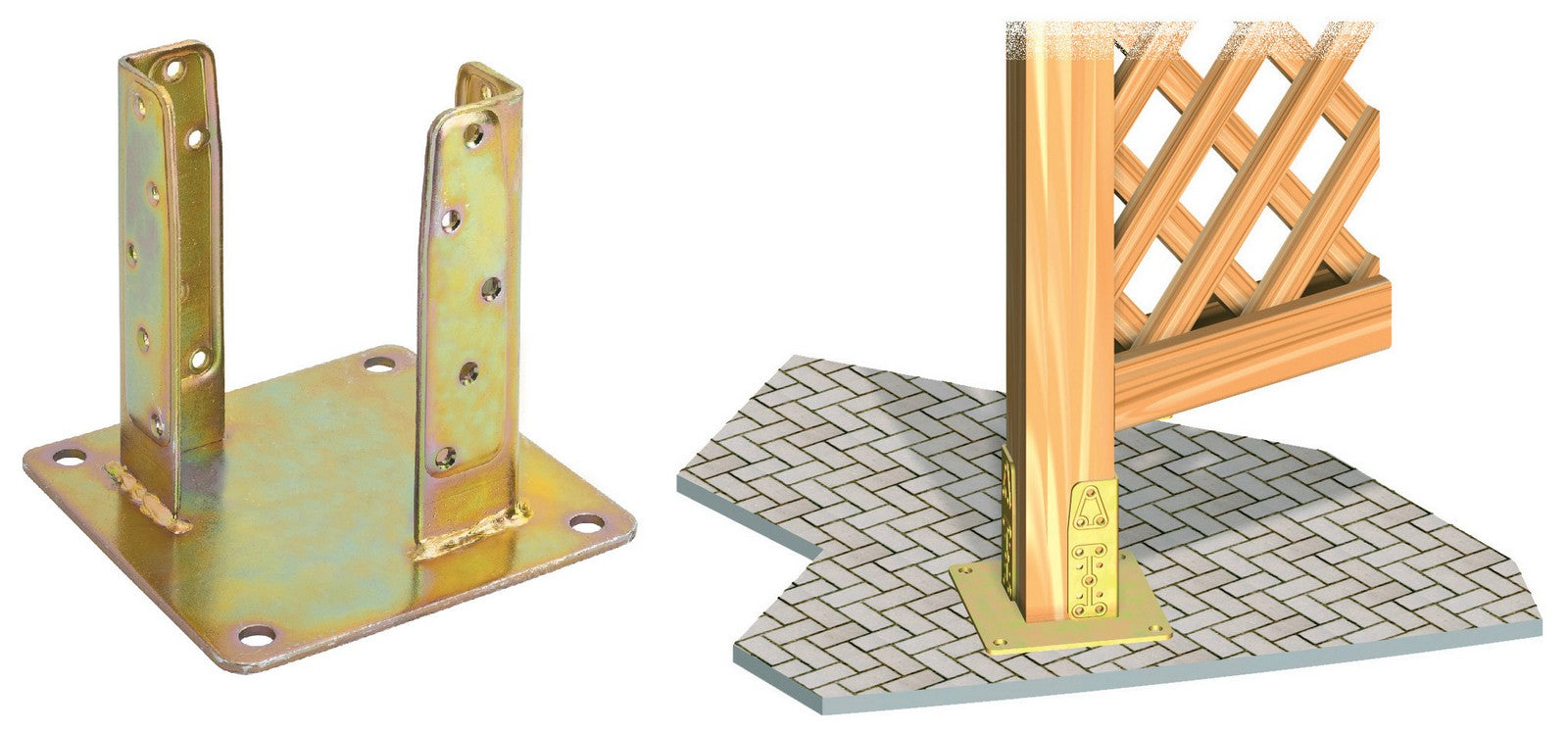 supporto ancoragguio 4 fori acciaio tropicalizzato art. 800 100x100 cod:ferx.2796