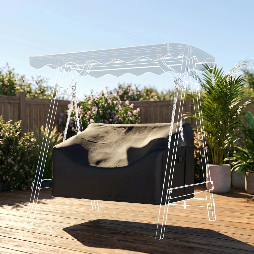 Copertura per Altalena da Giardino 2 Posti ¨C zephmum ¨C Grigio 420D Oxford