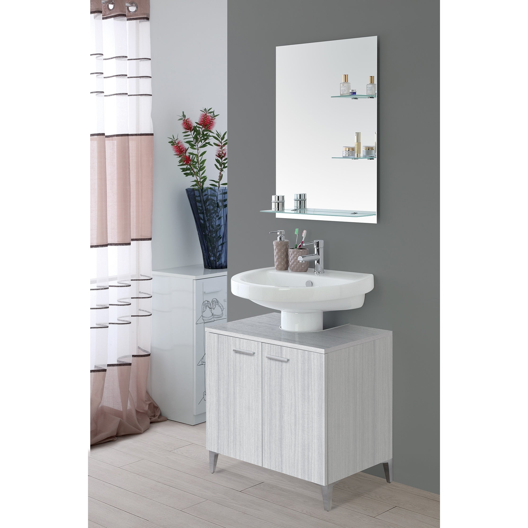MOBILE SOTTO LAVABO 70X45XH65CM GRIGIO.