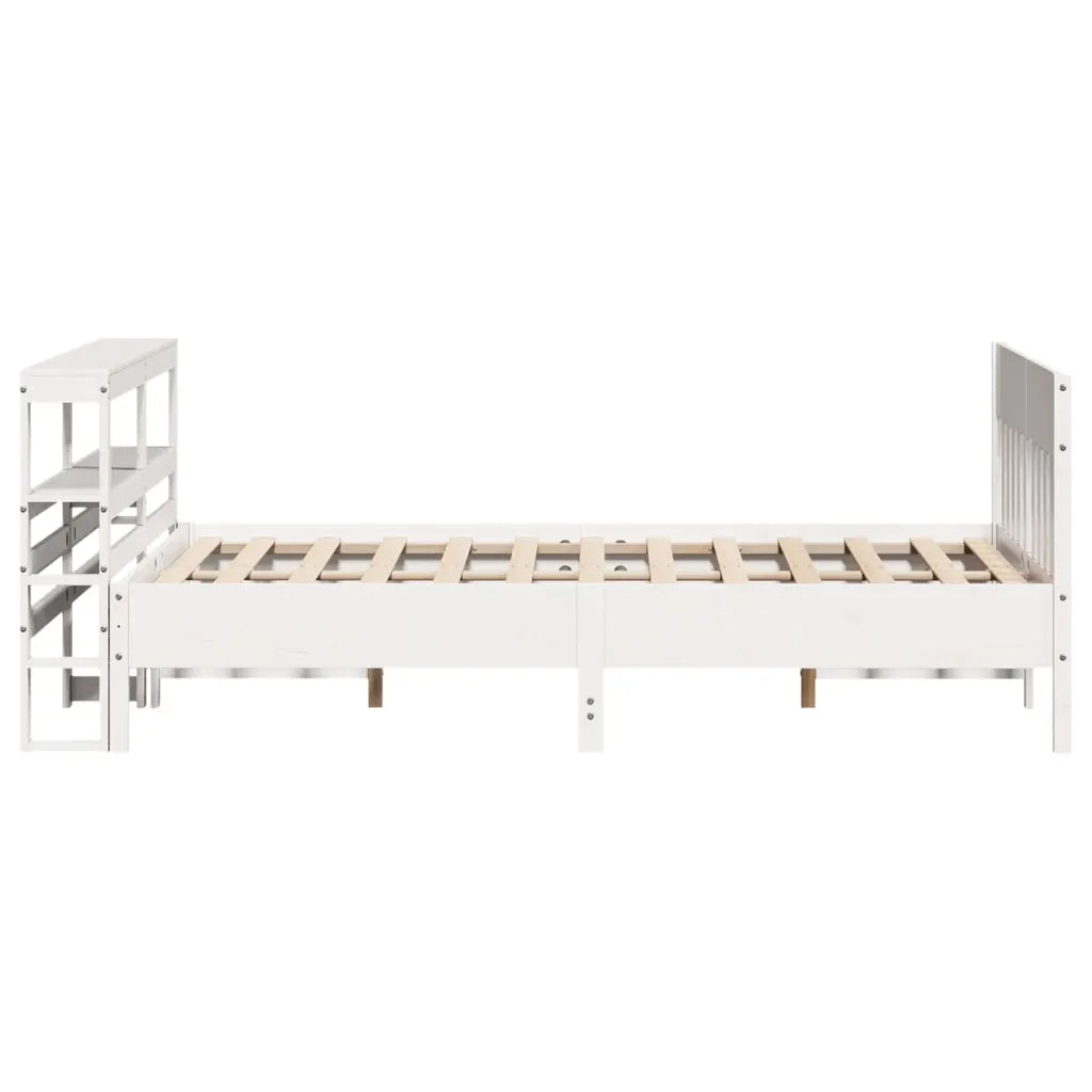 vidaXL Letto senza Materasso Bianco 120x200 cm Legno Massello di Pino