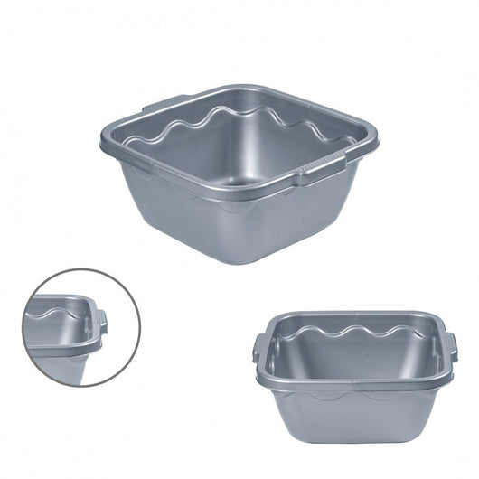 BACINELLA QUADRATA 34CM SILVER.