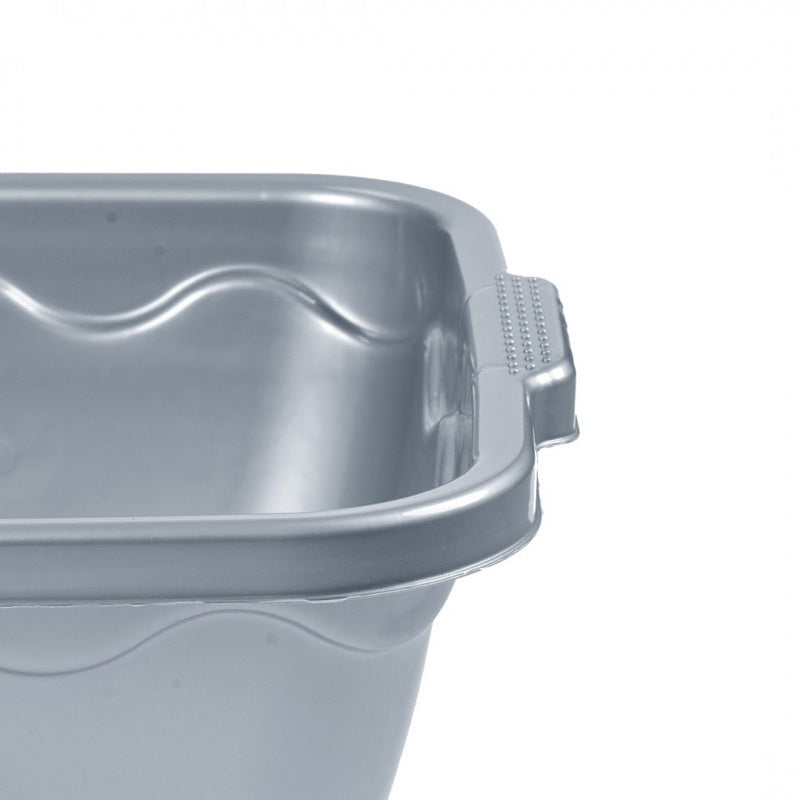 BACINELLA QUADRATA 34CM SILVER.