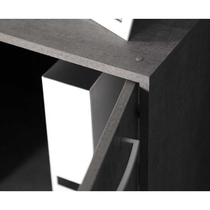 BASE ESPRESSO 2 ANTE 72X36XH87CM CEMENTO.