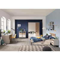 CASSETTIERA BRAVO 92X45XH95CM CASHMERE/RIGATO.