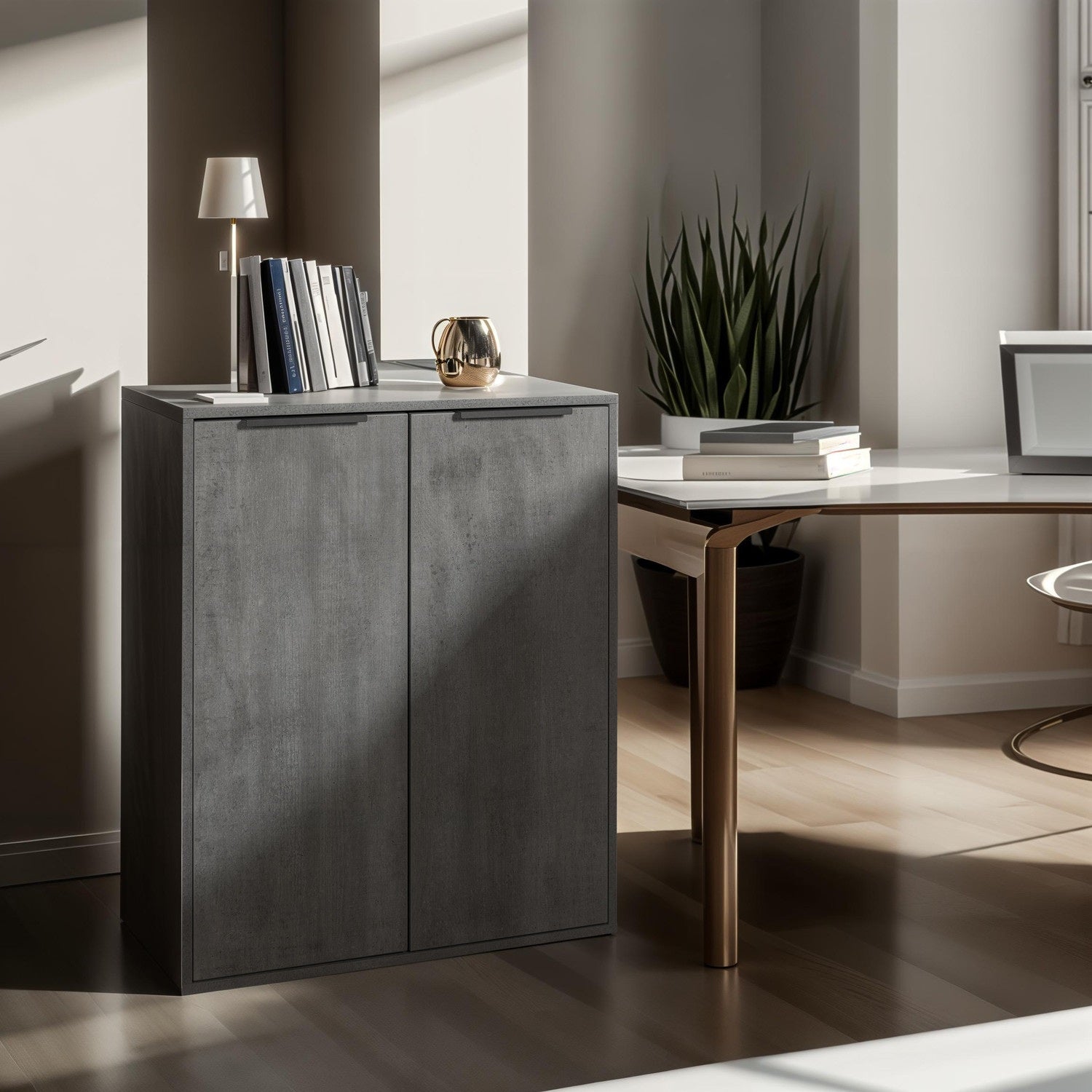 MOBILE ESPRESSO 72X36XH87CM CEMENTO.