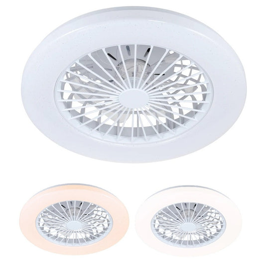 PLAFONIERA VENTILATORE FANNY LED 50W D.48,5CM.