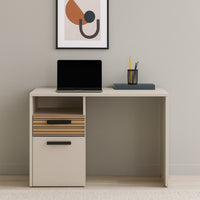 SCRIVANIA BRAVO 110X60XH76CM CASHMERE/RIGATO.