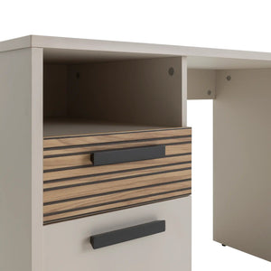 SCRIVANIA BRAVO 110X60XH76CM CASHMERE/RIGATO.