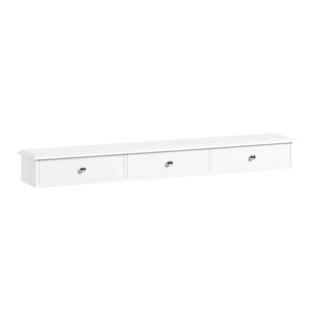 Consolle Con 3 Cassetti Libreria Scaffale A Scala Libreria A Scala Bianco FRG43-L-W SoBuy