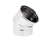 CURVA 45  ° MONOPARETE ACCIAIO INOX AISI 304  EE ¸80 SP 05 MM   EUROPROFIL SRL