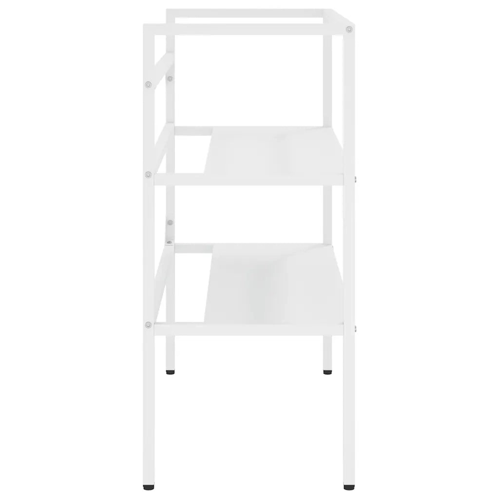 Struttura per Lavabo da Bagno-Supporti per Lavandino Bianca 79x38x83 cm in Ferro 942166