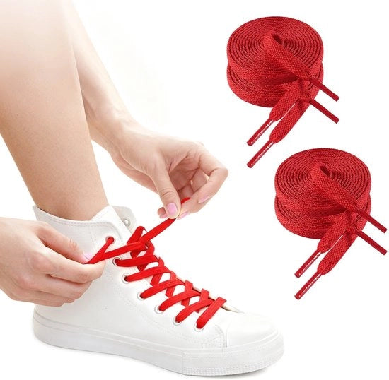 Viti per sneaker in poliestere 80 cm - 8mm - 4 viti - viti per sneaker - cavi sportivi di alta qualità - parti di ricambio per cavi sportivi - viti per scarpe in tela bianca, sport e casual.