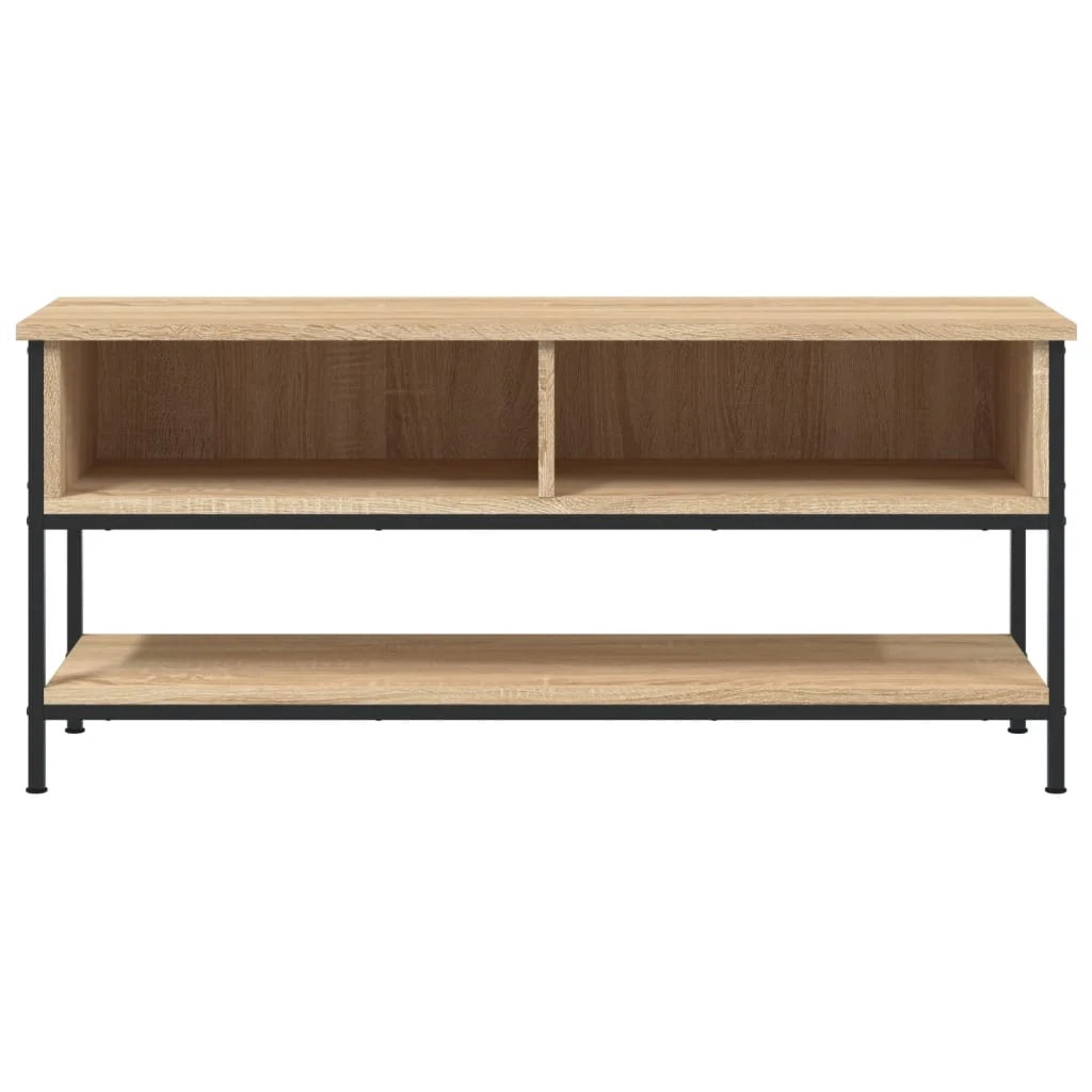 Mobile TV multimediale mensola TV credenza TV sala da pranzo soggiorno camera da letto rovere Sonoma 100 x 35 x 45 cm legno ingegnerizzato marrone 02_0027420