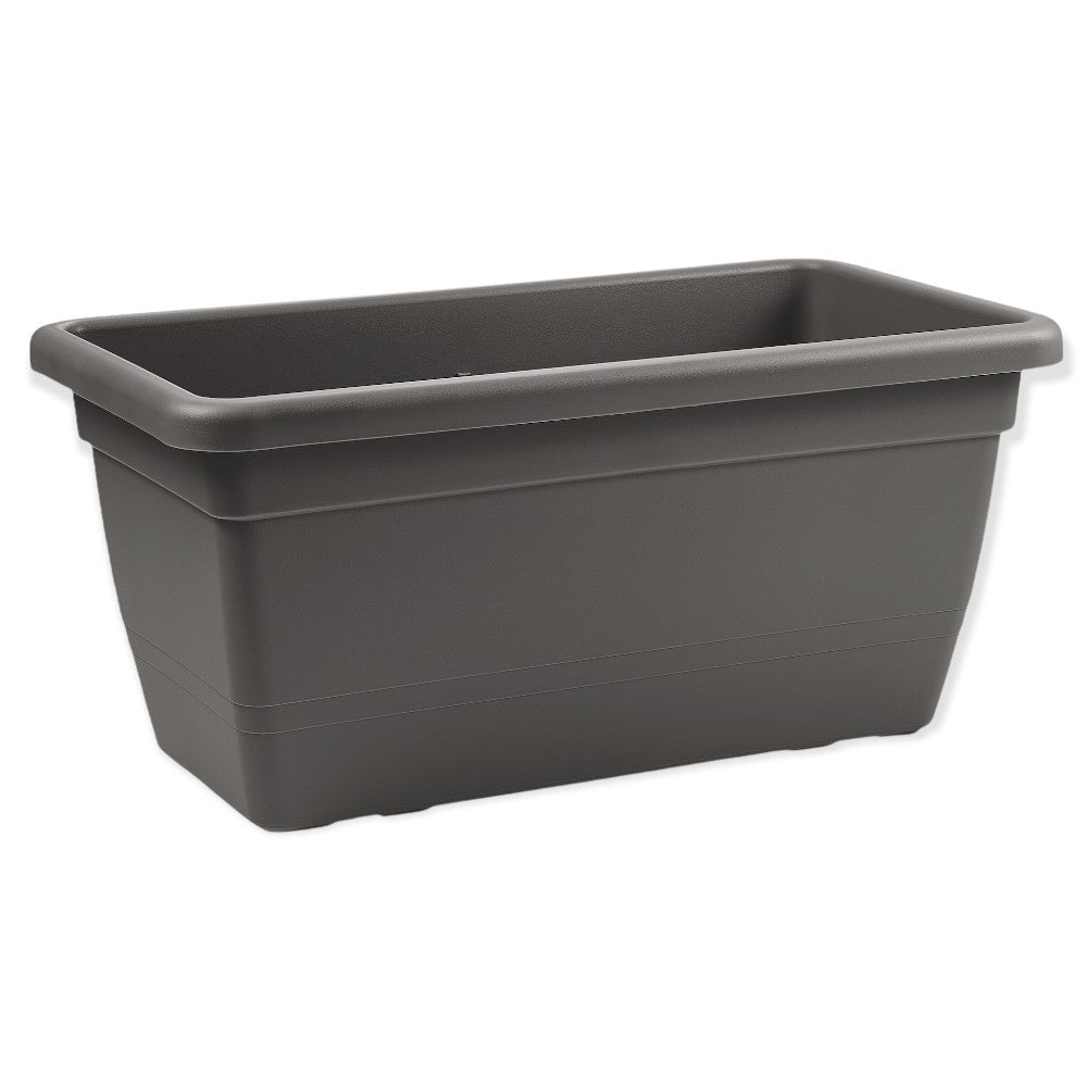 FIORIERA RETTANGOLARE in plastica vaso da giardino DA 80 cm Anthea VARI COLORI Color: ANTRACITE